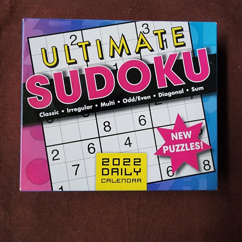 Ultimate Sudoku Puzzle Game Boxed Set with easel stand
